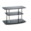32-Inch Flat Screen TV Stand in Wood Grain Finish - Image 2