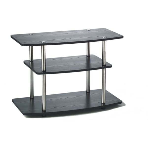 32-Inch Flat Screen TV Stand in Wood Grain Finish - Image 2