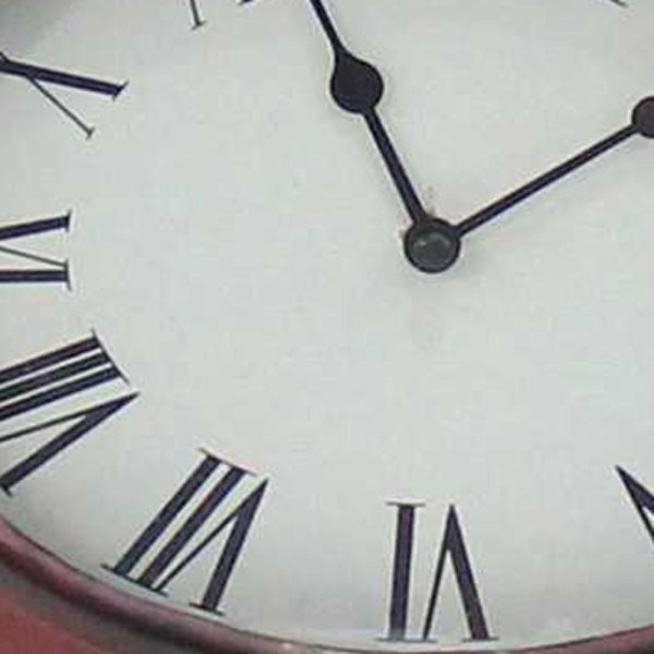 7 x 7 x 22 Red Vintage Metal Clock Base - Table Lamp - Image 5