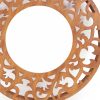 23.5 x 23.5 x 1.75 Brown Traditional Wooden - Wall Mirror - Image 5