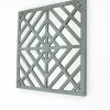1.25 x 23.25 x 23.25 Blue Mirrored Square Wooden  Wall Decor