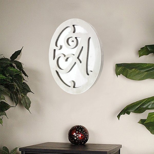 1" x 7.75" x 9.5" White, Cottage Style, Wall Decor - Letter A - Image 2