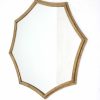 33 x 33 x 1 Gold Curved Hexagon Frame  Cosmetic Mirror