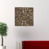 1 x 19 x 19 Brown Square Rotten Wood  Wall Decor - Image 3