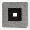 1 x 14 x 14 Brown & Gray Square Ribbed - Wall Art - Image 2