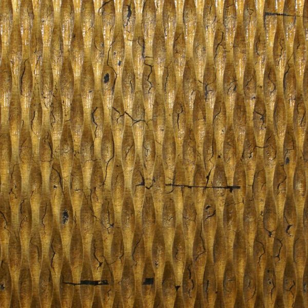 1 x 24 x 24 Gold Metallic Ridge - Wall Art - Image 4