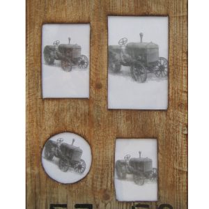 1" x 19" x 1" Brown Wooden  Photo Frame