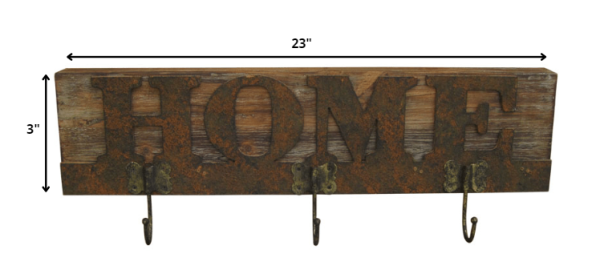 1" x 23" x 20" Brown Wooden  Plaque - Image 2