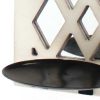 17.25 x 5.25 x 6.25 White Wooden Cross - Candle Holder Sconce - Image 4