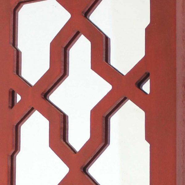 17 x 5 x 6 Red  Mirrored - Candle Holder Sconce - Image 5
