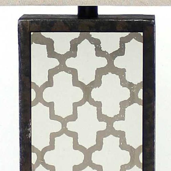 5.25 x 8 x 30 Bronze Rock Floral Base - Table Lamp - Image 4