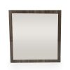 41" Grey MDF  Veneer  and Glass Mirror