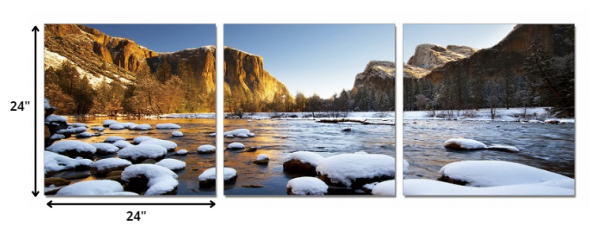 24" Canvas 3 Panels Color Photo - Image 2