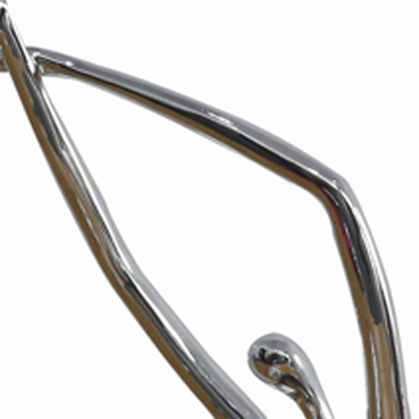 24" Silver Polyresin Sculpture - Image 5
