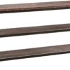 60" Rustic Weathered Oak Console Storage Table - Image 2