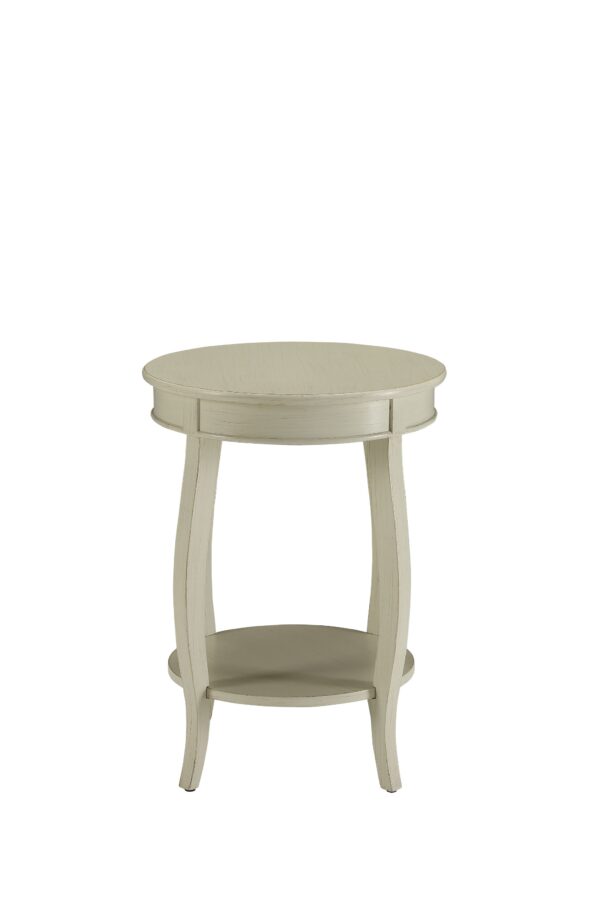 Antique White Wooden Side Table - Image 2