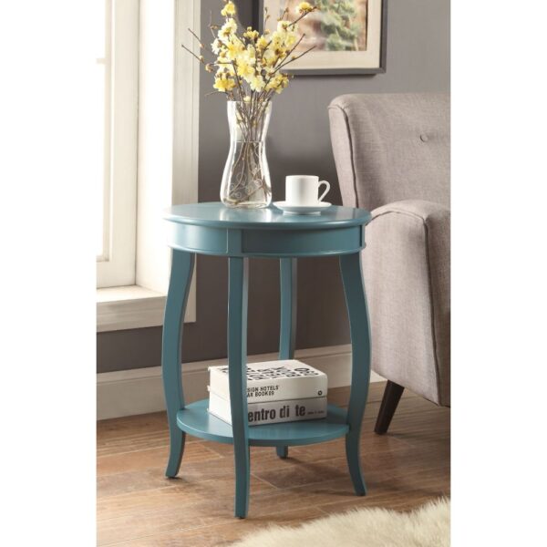 Pop of Color Teal Side or End Table - Image 4