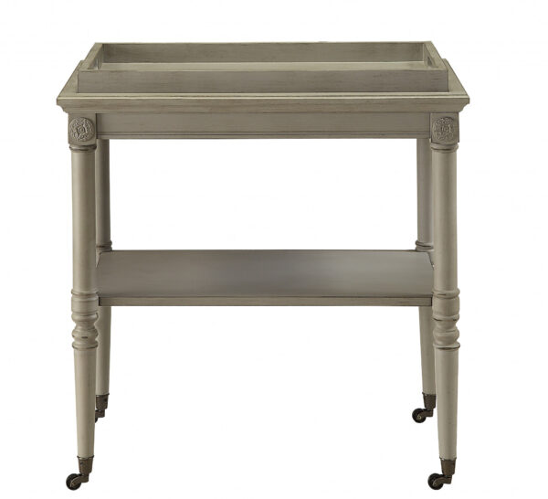 French Style Antique Slate Trolley Table - Image 3