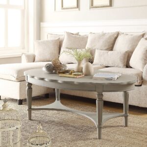50" X 28" X 19" Antique White Coffee Table