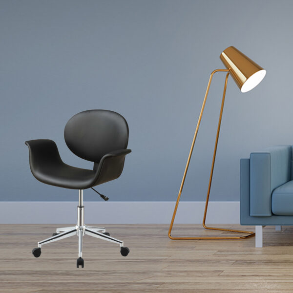 27" X 24" X 34" Black Pu Office Chair - Image 3