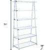 71" Ladder Bookcase Back Open With Frame - Image 4