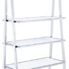 71" Ladder Bookcase Back Open With Frame