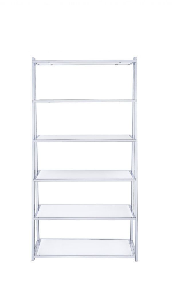 71" Ladder Bookcase Back Open With Frame - Image 5
