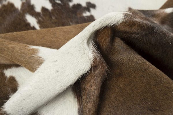 72" x 84" Taupe and White Cowhide - Rug - Image 2
