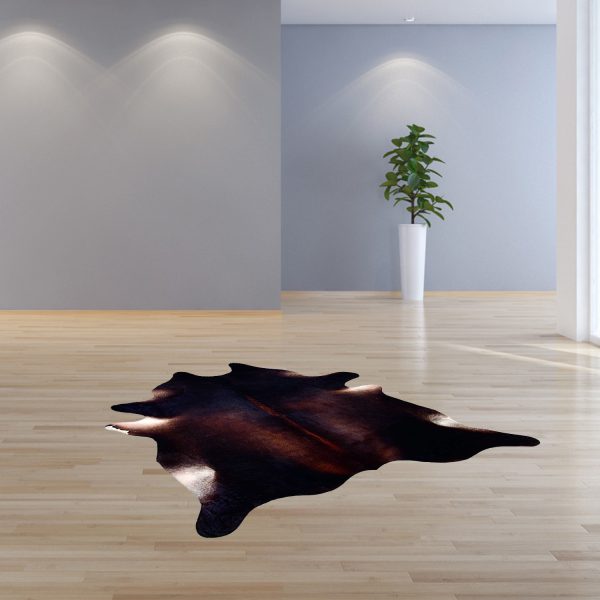 72" x 84" Black and White Cowhide - Rug - Image 3