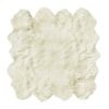 6' x 8' Natural New Zealand Sheepskin Area Rug