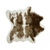 Brown And White Animal Print Area Rug