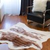 Brown And White Animal Print Area Rug - Image 3