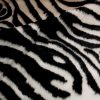 2' x 3' Faux Zebra Hide Black And White Area Rug - Image 2
