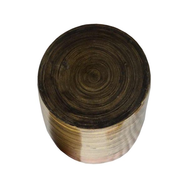 30" Golden Brown Spun Bamboo Accent Floor Vase - Image 4