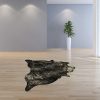 72" x 84" Chocolate and Gold Cowhide - Area Rug - Image 4