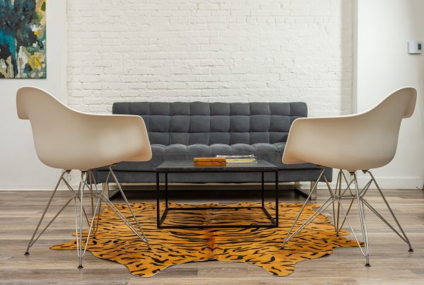 72" x 84" Tiger Chocolate On Natural Cowhide - Rug - Image 4