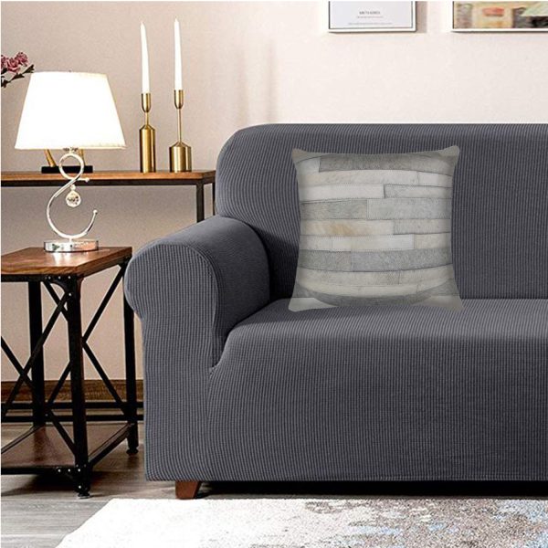 18" x 18" x 5" Gray  Pillow - Image 3