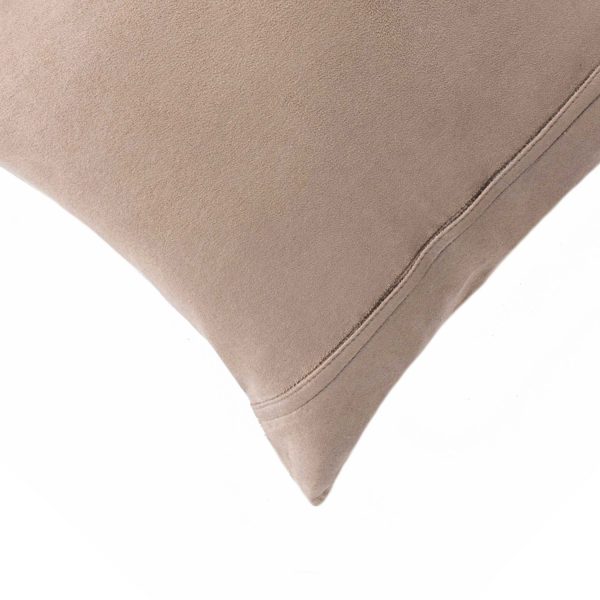 18" x 18" x 5" Salt And Pepper Chocolate And White Cowhide  Pillow - Image 2
