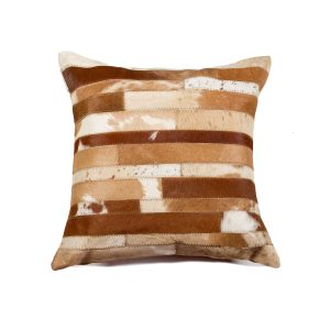 18" x 18" x 5" Brown And Natural  Pillow