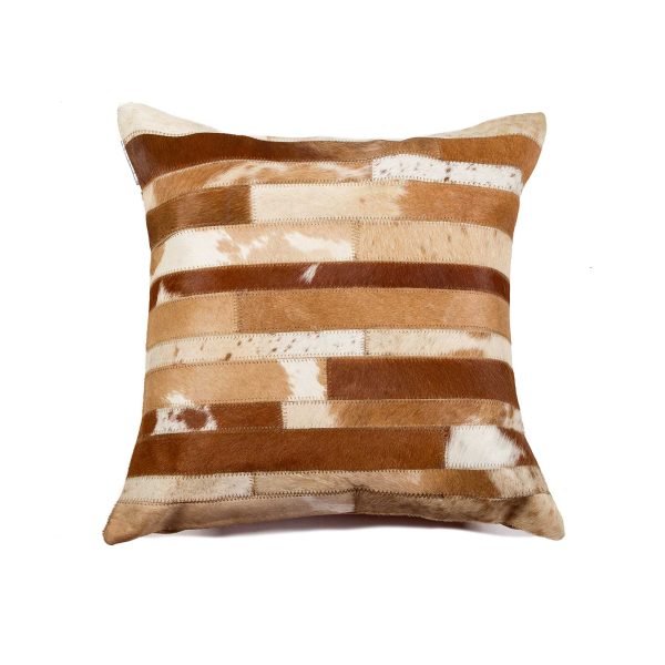 18" x 18" x 5" Brown And Natural  Pillow