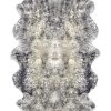 Gradient Gray Animal Print Area Rug