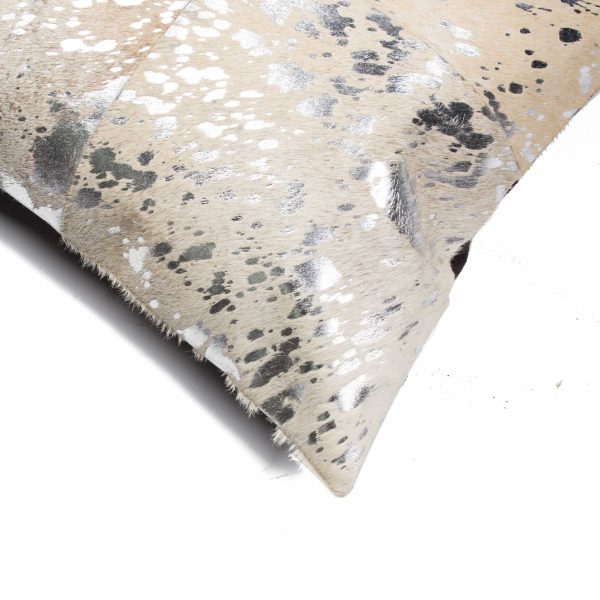 18" x 18" x 5" Silver And Gray Quattro  Pillow - Image 2