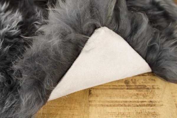 48" x 72" Gray Quattro Sheepskin Wool Area Rug - Image 2