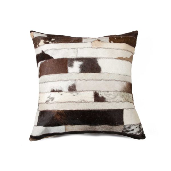 18" x 18" x 5" Chocolate And Natural  Pillow