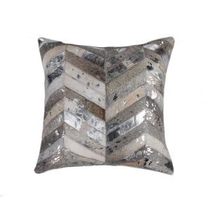 18" x 18" x 5" Silver  Pillow