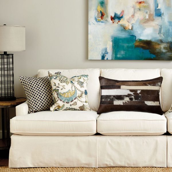 12" x 20" x 5" Chocolate And White  Pillow - Image 3