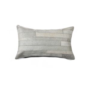 12" x 20" x 5" Gray  Pillow