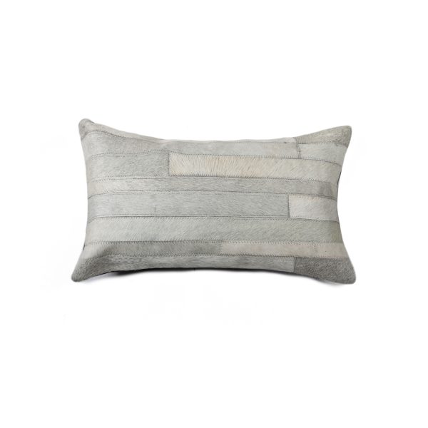 12" x 20" x 5" Gray  Pillow