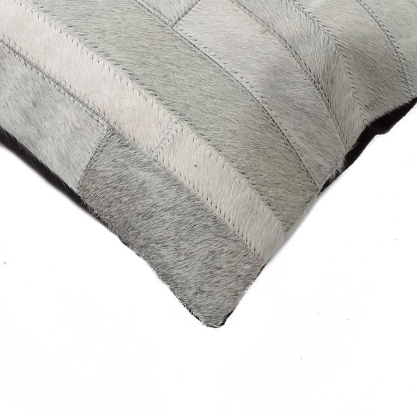 12" x 20" x 5" Gray  Pillow - Image 2