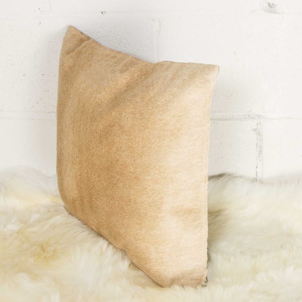 18" x 18" x 5" Tan Cowhide  Pillow 2 Pack - Image 3